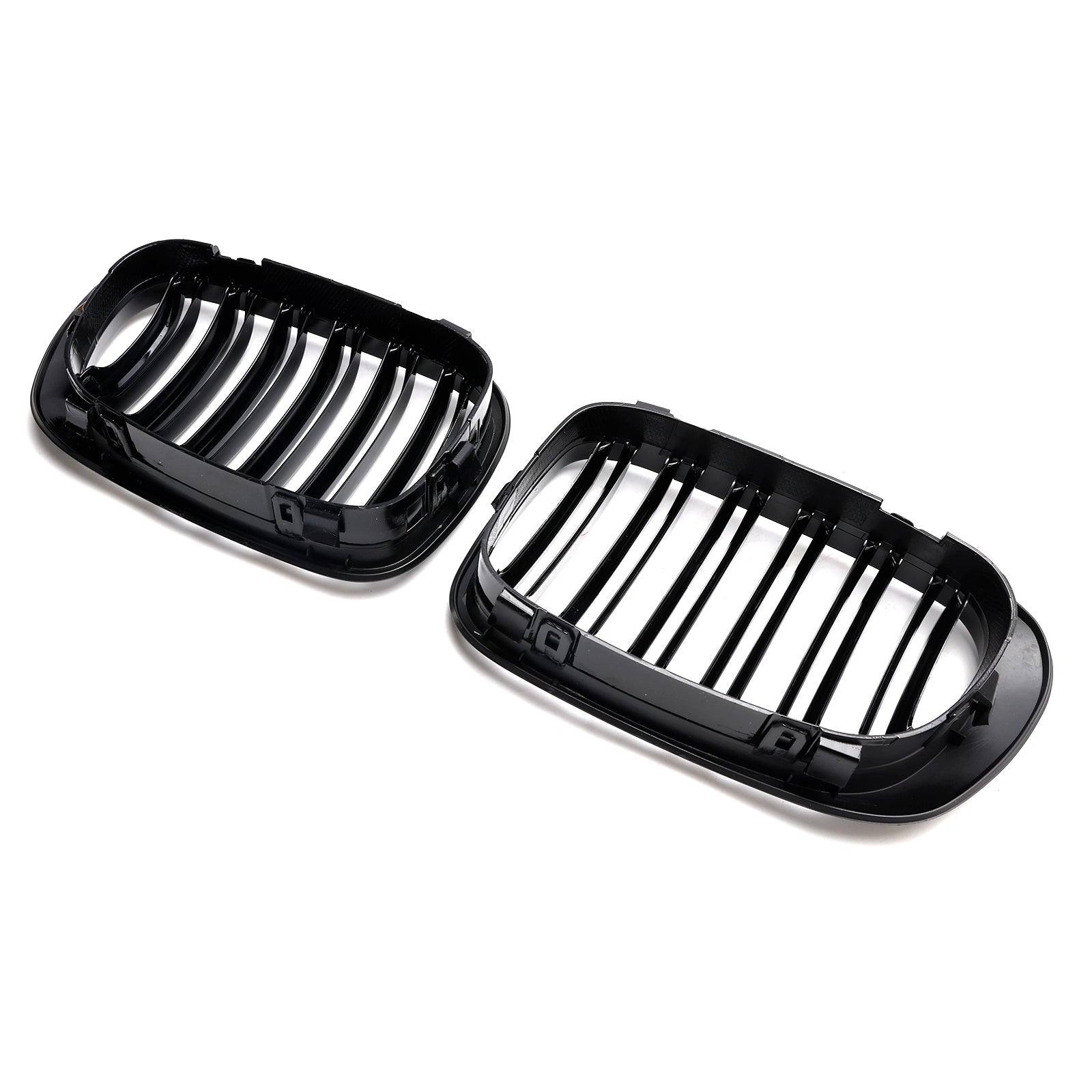 1999-2001 BMW 3 Series E46 Cabridet 323Ci/328Ci/320Ci/325Ci/318Ci Pre-Facelift Double Line Front Grill Gloss Black Grille