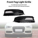 Audi A4 S-line/S4 2013-2016 Grade de malha em favo de mel para-choque dianteiro 2pcs luz de neblina grade de cobertura 8K0 807 682M 8K0 807 681 L-16