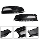 Audi A4 S-line/S4 2013-2016 Grade de malha em favo de mel para-choque dianteiro 2pcs luz de neblina grade de cobertura 8K0 807 682M 8K0 807 681 L-17