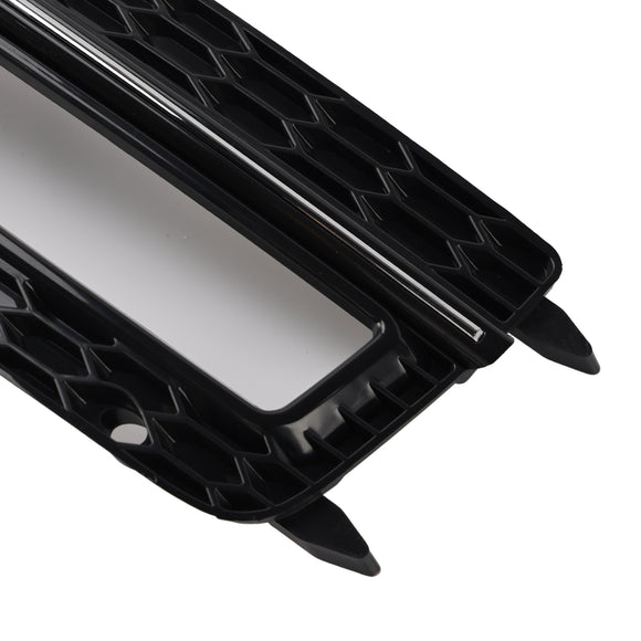 Audi A4 S-line/S4 2013-2016 Grade de malha em favo de mel para-choque dianteiro 2pcs luz de neblina grade de cobertura 8K0 807 682M 8K0 807 681 L