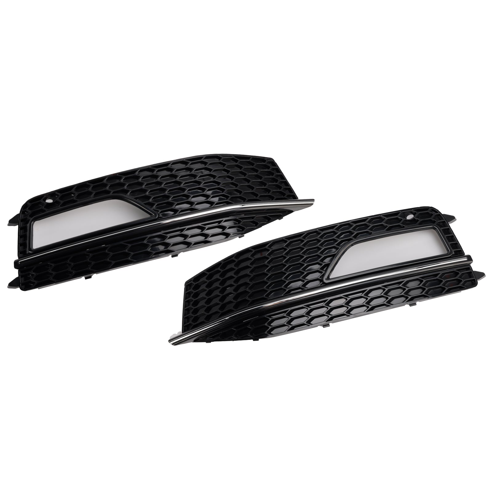 Audi A4 S-line/S4 2013-2016 Griglia a nido d'ape Paraurti anteriore 2 pezzi Griglia di copertura della lampada fendinebbia 8K0 807 682M 8K0 807 681 L