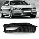 2013-2015 Audi A4 S-line S4 Bumper Fog Light Lamp Cover Grille Grill 8K0807682M 8K0807681L Generic-1