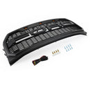 2015-2017 Ford F150 calandre avant noire pare-chocs supérieur nid d'abeille Raptor Grill avec LED-11
