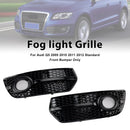 2009-2012 Audi Q5 Standaard Honingraat Zwart Mistlamp Grille Voorbumper Onderste Grill 8R0807681A 8R0807682A-3