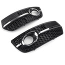2009-2012 Audi Q5 Standaard Honingraat Zwart Mistlamp Grille Voorbumper Onderste Grill 8R0807681A 8R0807682A-18