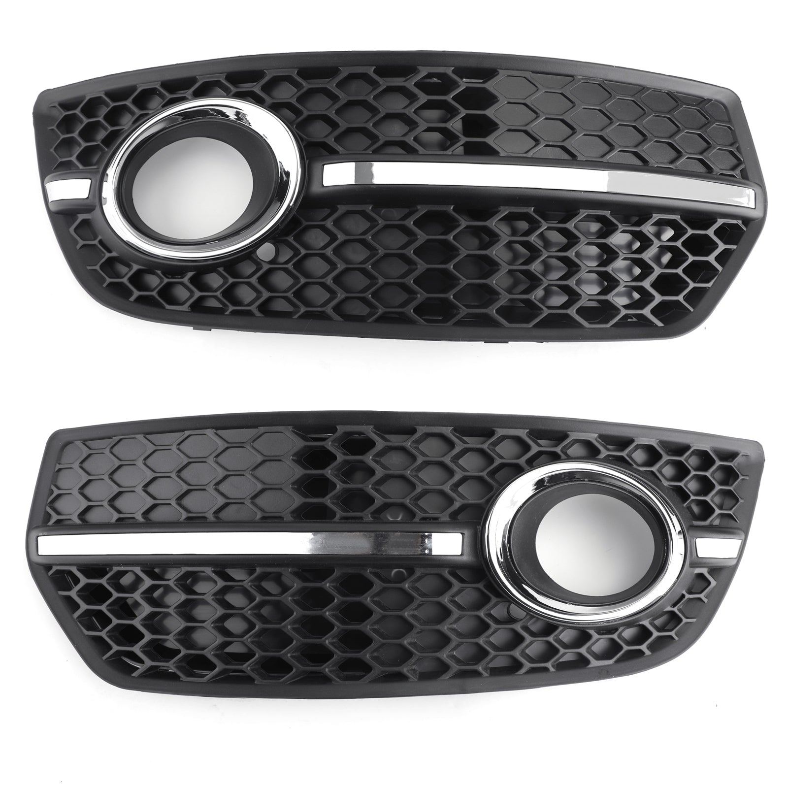 Audi 2009-2012 Q5 Standard Version Front Bumper Grill Fog Light Lamp Covers Trim