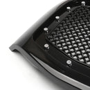 2006-2008 Dodge Ram 1500 2500 3500 Grille avant en maille style rivet Noir brillant Grille de pare-chocs avant-6