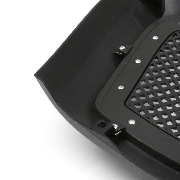 2006-2008 Dodge Ram 1500 2500 3500 Grille avant en maille style rivet Noir brillant Grille de pare-chocs avant