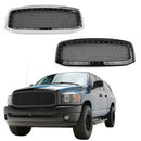 Dodge Ram 1500 2500 3500 2006-2008 Grille à rivets en maille de rechange pour capot avant Noir/Chrome-14