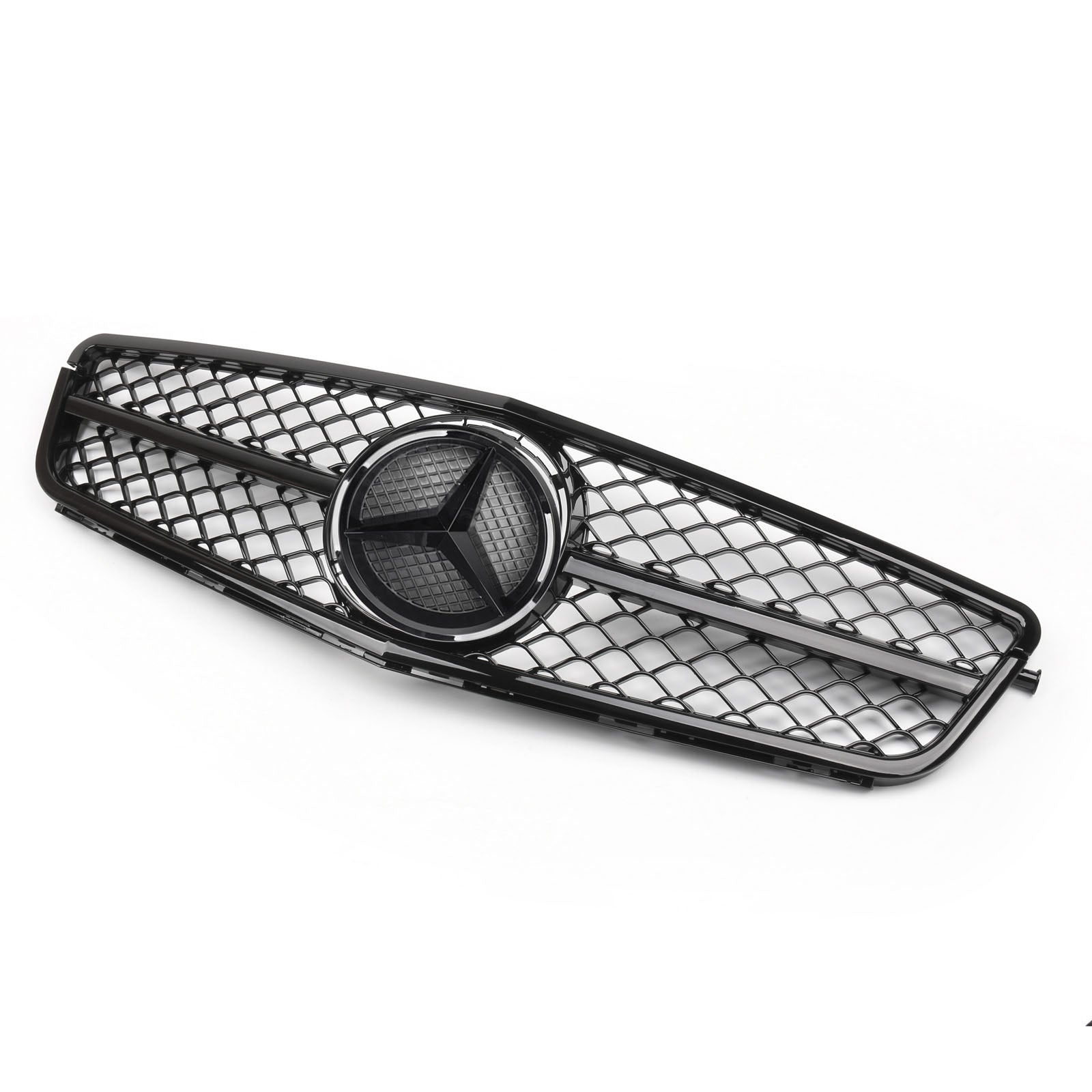 Mercedes Benz 2008-2013 C-Class W204 C250 C300 C350 Front Bumper Grill Black Amg Style Grille