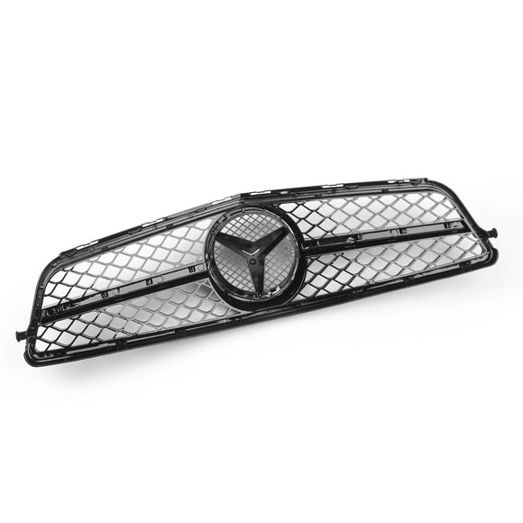 Mercedes Benz Classe C 2008-2014 W204 Grille de pare-chocs avant noire de remplacement pour C250 C300 C350