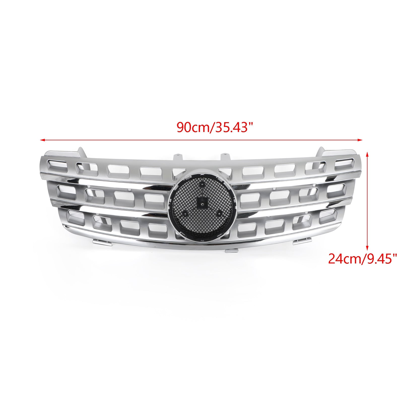 2005-2008 Mercedes Benz ML-Class W164 ML320/300/350/500 Front Grille AMG Style Chrome Black Grille