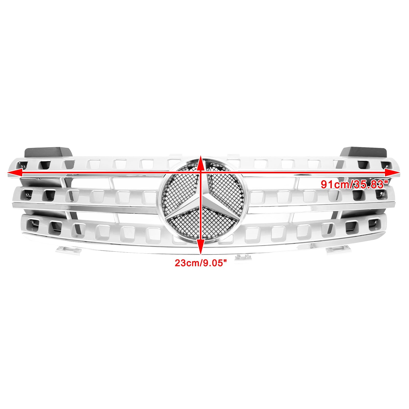 Calandre avant chromée style Mercedes ML-Class W164 ML320/300/350/500 AMG 2005-2008