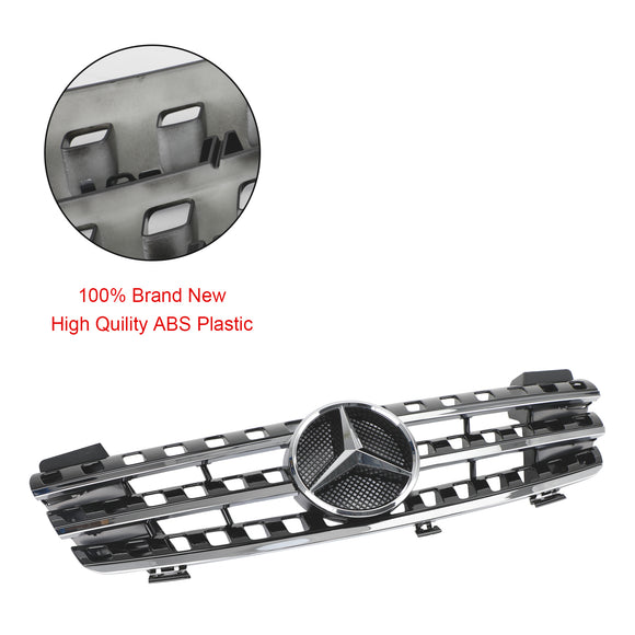 Mercedes Benz Classe ML 2005-2008 W164 Griglia anteriore ML320/300/350/500 Griglia nera cromata