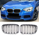 2kpl etupuskurin munuaissäleikkö ritilä sopii BMW 1-sarjan F20 F21 2012-2014-1