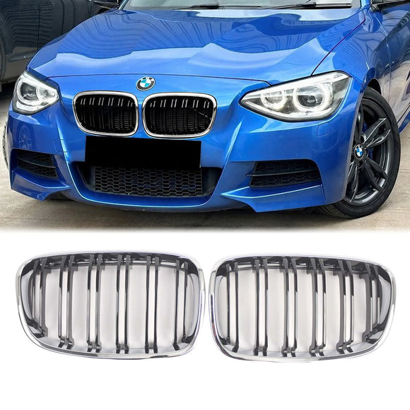 2kpl etupuskurin munuaissäleikkö ritilä sopii BMW 1-sarjan F20 F21 2012-2014