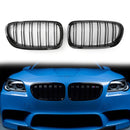 2010-2016 BMW 5 Series F10/F11/F18 535i/550i/528i/520d/530d/540i Front Kidney Grill Glossy Black Grille-1