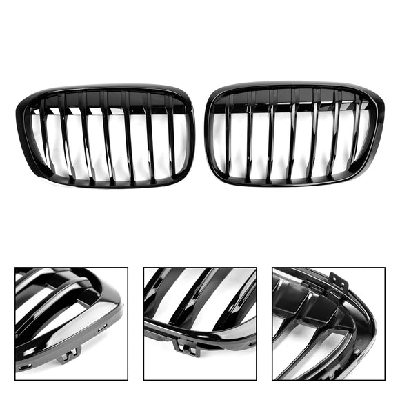 BMW F48 2016-2018 Single Slat Front Kidney Grill Gloss Black Grille