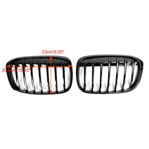 BMW F48 2016-2018 Single Slat Front Kidney Grill Gloss Black Grille