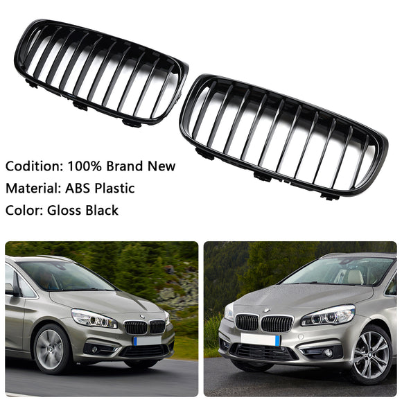 2015-2018 BMW Série 2 F45 F46 218d/220d/218i/M240i Calandre avant pré-lifting noir brillant