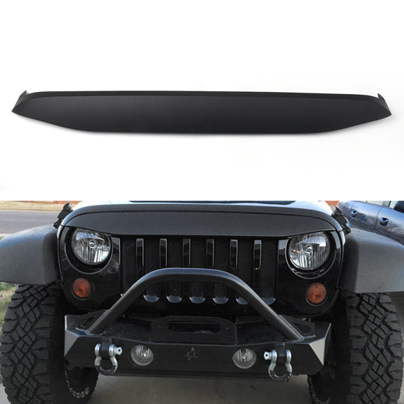 Jeep 2007-2017 Wrangler JK NightHawk Light Brow Cover Grade dianteira preta fosca