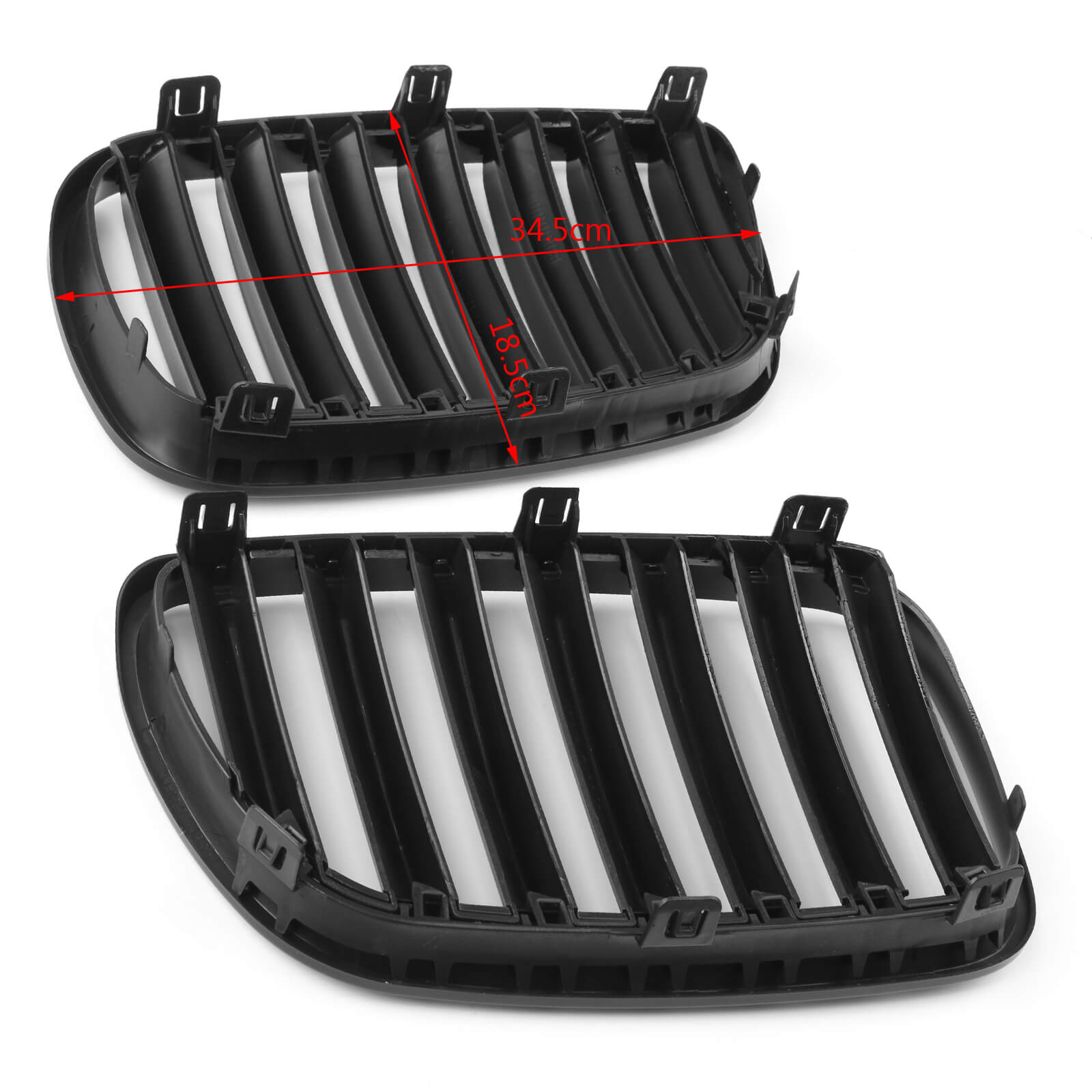 Parrilla delantera para BMW X3 E83 2007-2010 25si 30si xDrive28i xDrive30i Facelift en color negro mate