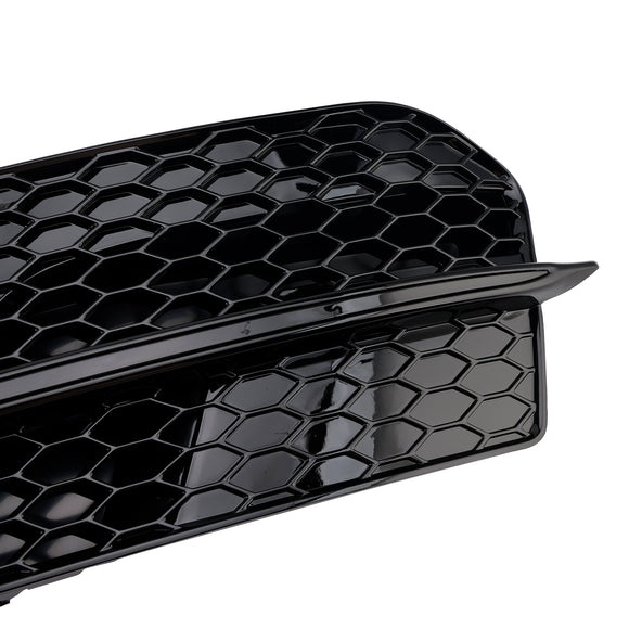 2013-2017 Audi Q5 Fog Light Grill Front Bumper Black Lower Cover Replacement Grille