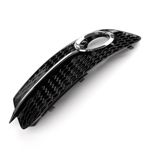 2013-2017 Audi Q5 Fog Light Grill Front Bumper Black Lower Cover Replacement Grille