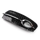 2013-2017 Audi Q5 Fog Light Grill Front Bumper Black Lower Cover Replacement Grille-16