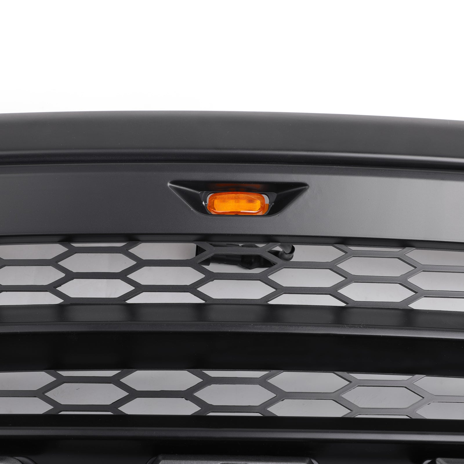 2013-2018 Dodge Ram 1500 Rebel Style Grill Front Bumper Replacement Black Grille W/ Letter and LED Light