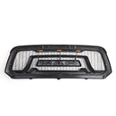 2013-2018 Dodge Ram 1500 Rebel Style Grill Front Bumper Replacement Black Grille W/ Letter and LED Light-14