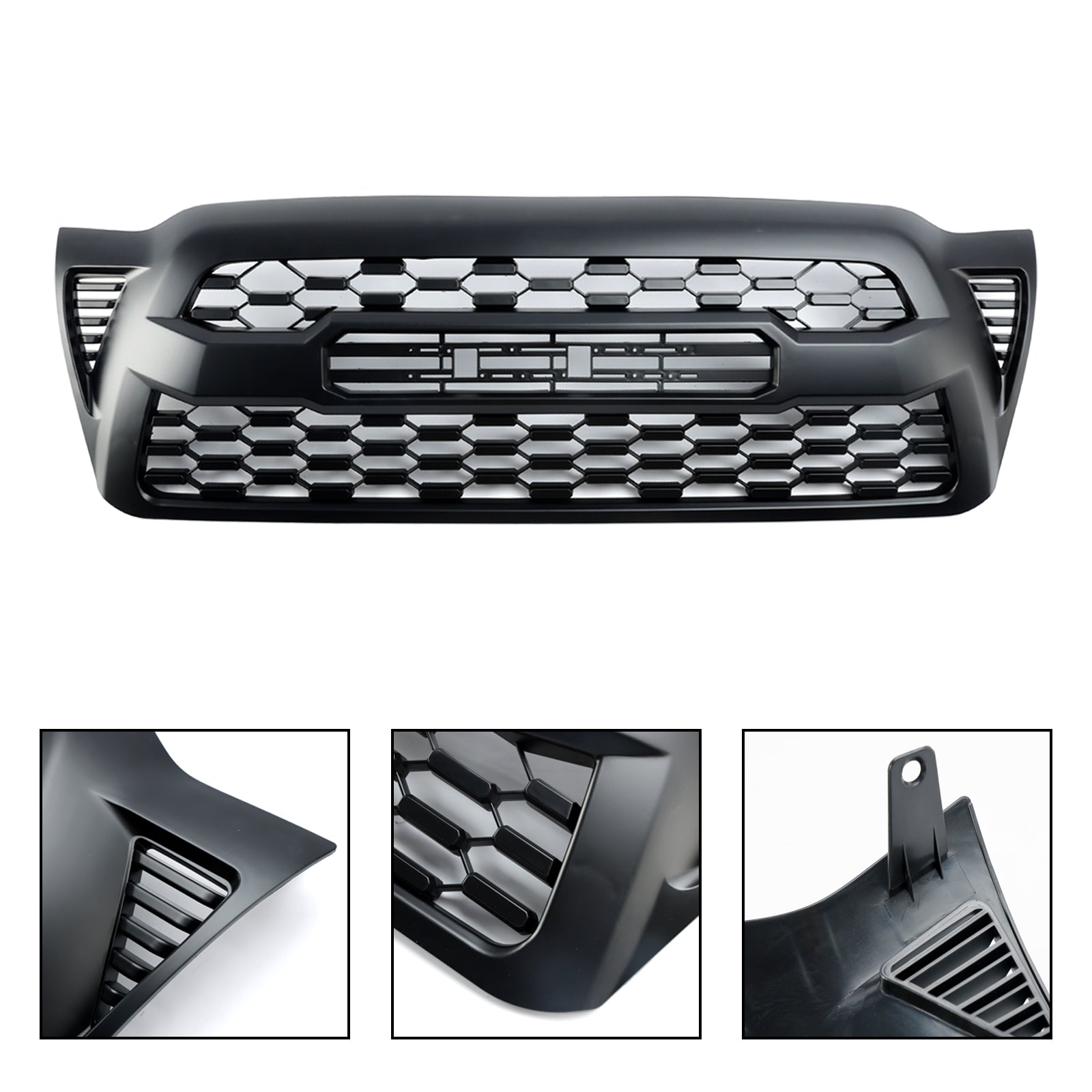 Grille de pare-chocs avant de remplacement pour Toyota Tacoma 2005-2011, grille noire mate