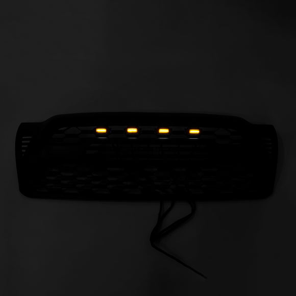 Toyota Tacoma 2005-2011 Trd Pro Style Griglia anteriore a nido d'ape sostitutiva Griglia nera con lettera