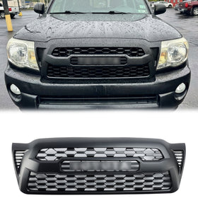 TRD PRO Grill 2005-2011 Toyota Tacoma 2ª generación parachoques delantero negro rejilla de repuesto con letra