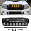 2005-2011 Toyota Tacoma TRD PRO Style Grill Voorbumper Matzwarte grille met LED-licht-3