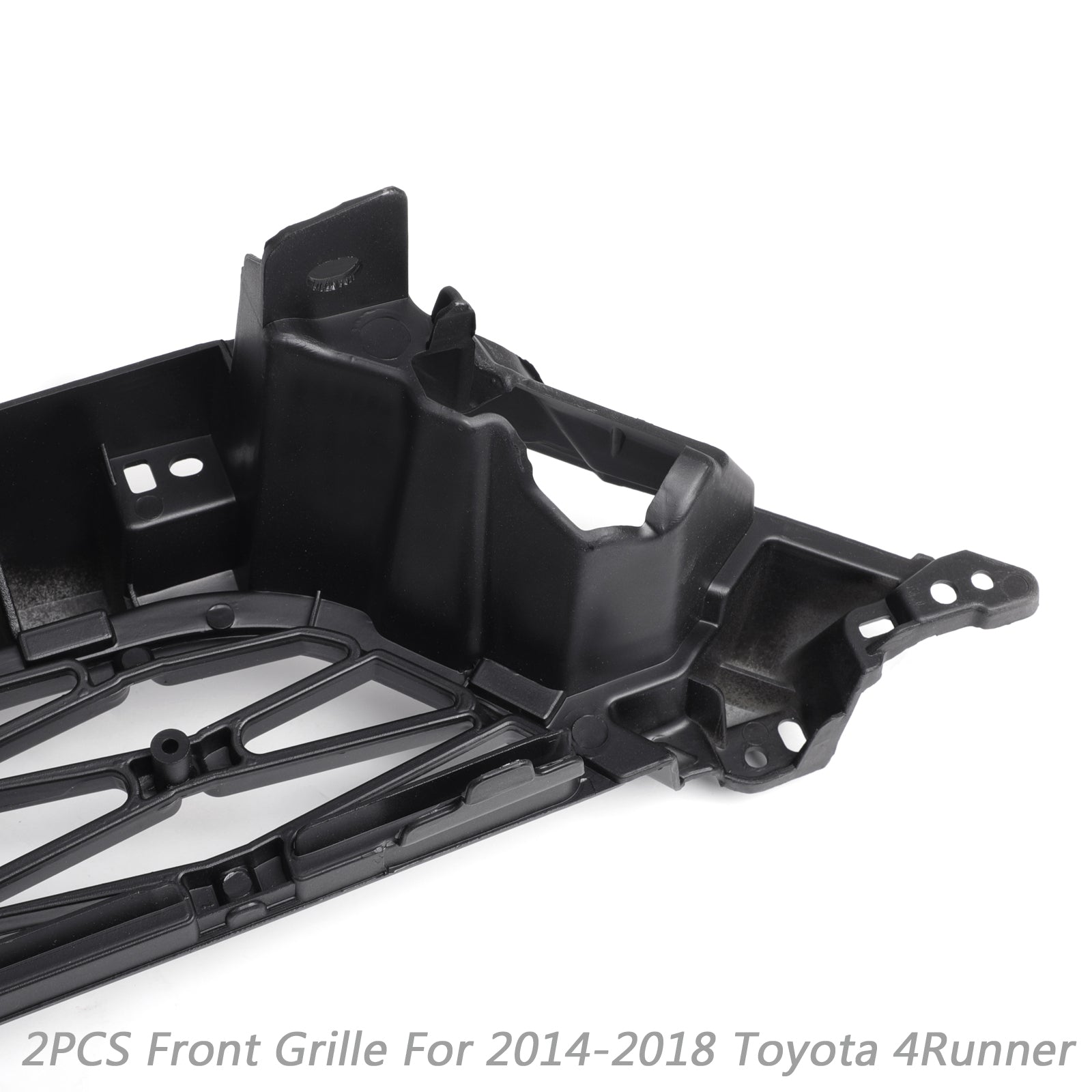 Reemplazo de parrilla de parachoques delantero TRD PRO 2 piezas para Toyota 4Runner 2014-2019, color negro