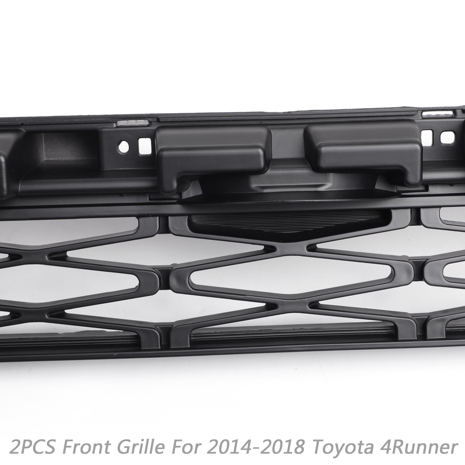 2014-2019 Toyota 4Runner TRD PRO 2pcs Front Bumper Grill Replacement Black Grille