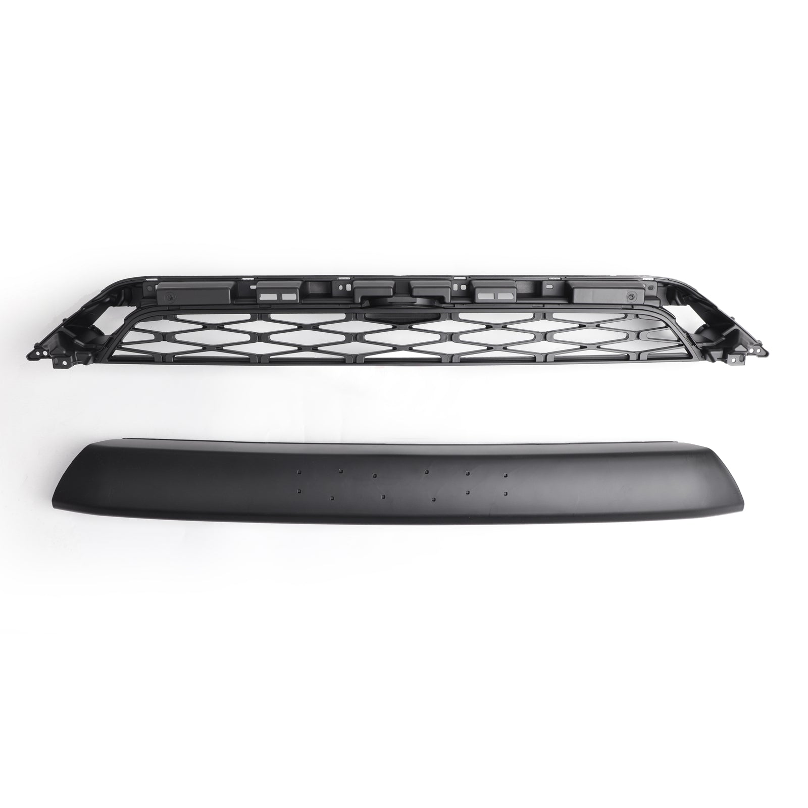 Toyota 2014-2019 4Runner TRD PRO 2 Piece Front Bumper Grill Replacement Blcak Grille