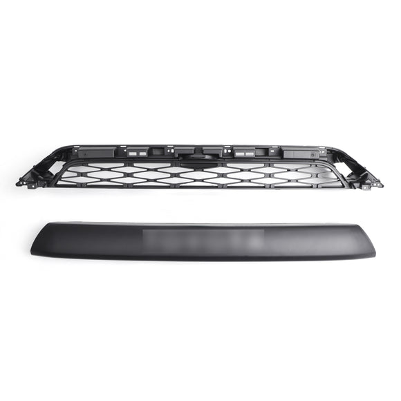 2014-2019 Toyota 4Runner TRD PRO 2 Piece Front Bumper Grill Replacement Blcak Grille