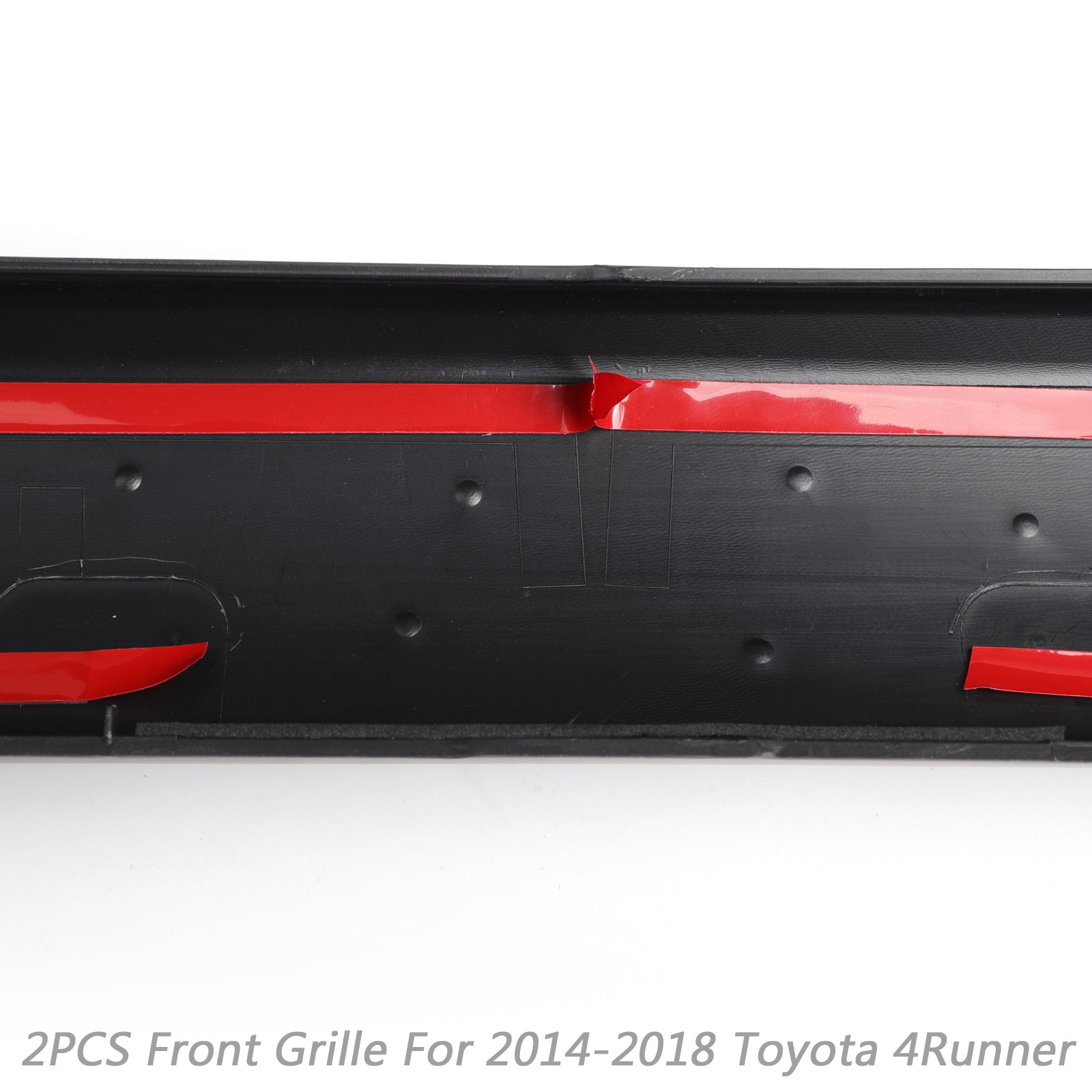 Reemplazo de rejilla de parachoques delantero de 2 piezas TRD PRO 4Runner 2014-2019 de Toyota, rejilla negra