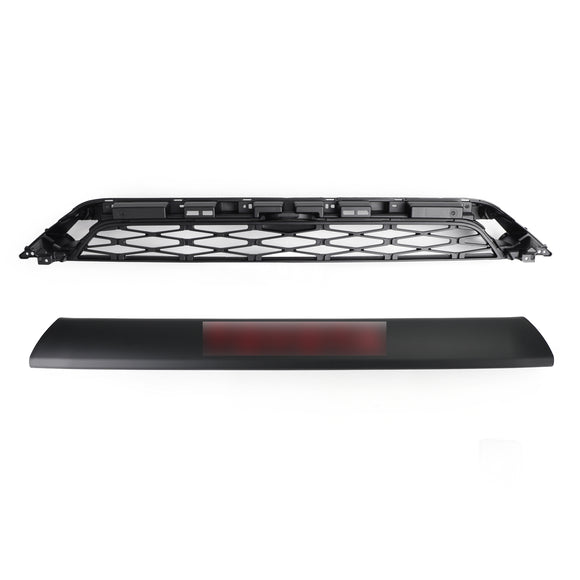 2014-2019 Toyota 4Runner TRD PRO 2 Piece Front Bumper Grill Replacement Blcak Grille