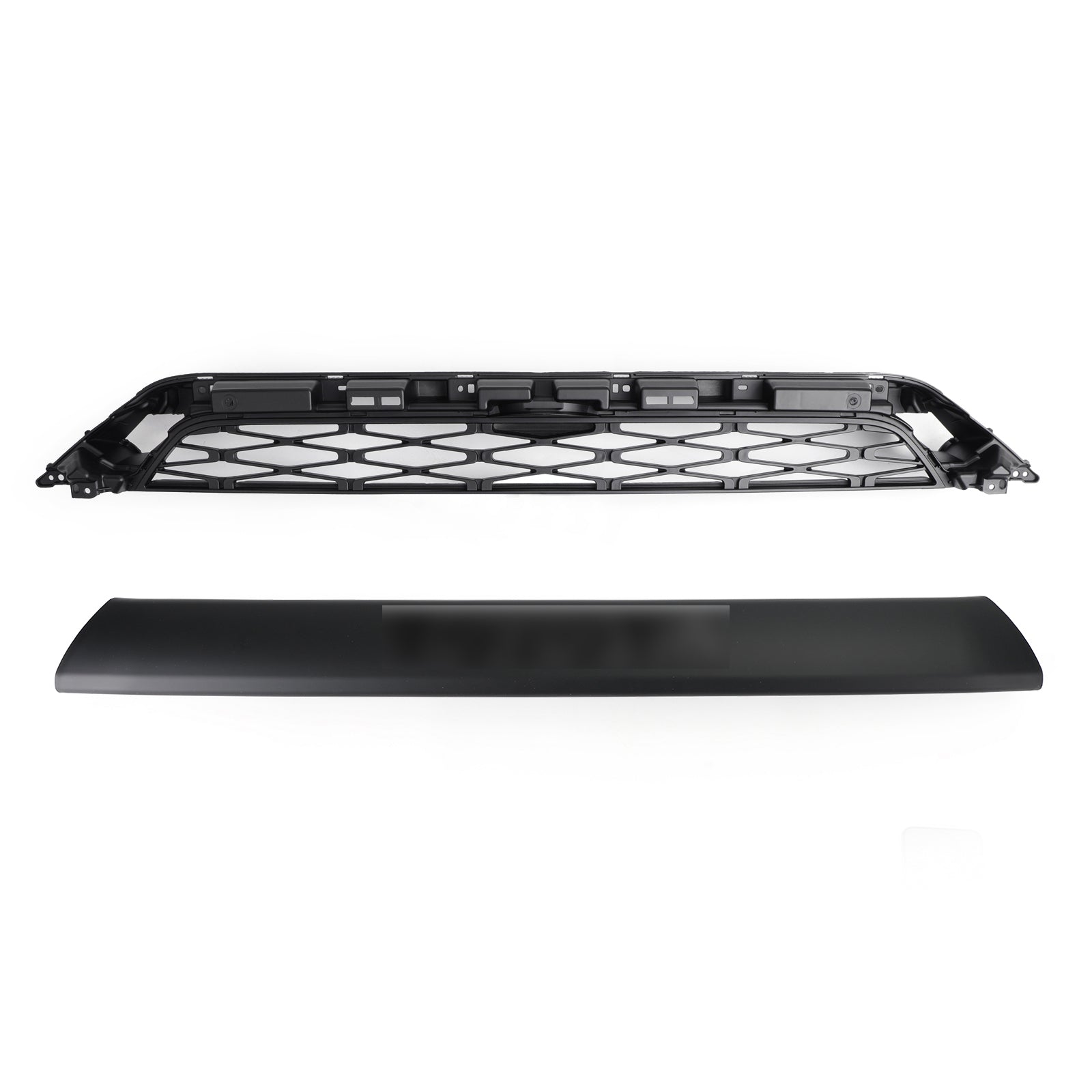 2014-2019 Toyota 4Runner TRD PRO 2 Piece Front Bumper Grill Replacement Blcak Grille
