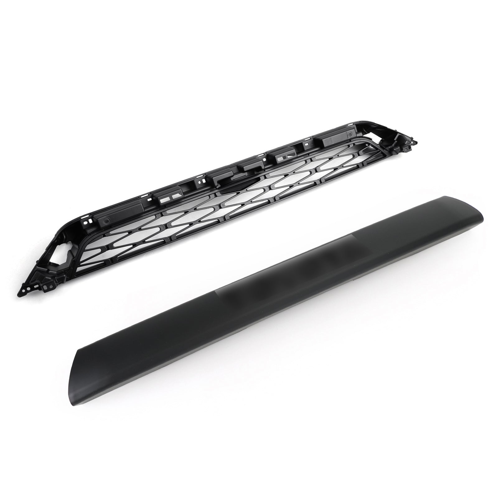 2014-2019 Toyota 4Runner TRD PRO 2 Piece Front Bumper Grill Replacement Blcak Grille