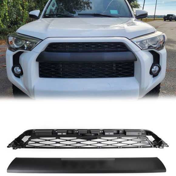 Rejilla negra de repuesto para parachoques delantero de Toyota 4Runner TRD PRO 2014-2019, 2 piezas
