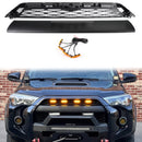 Toyota 4Runner 2020-2024 Rejilla de parachoques delantero de 2 piezas TRD PRO Style Kit de parrilla negra con LED-22