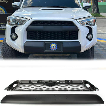 Rejilla negra de repuesto para parachoques delantero de Toyota 4Runner TRD PRO 2014-2019, 2 piezas, con letra TOYOTA