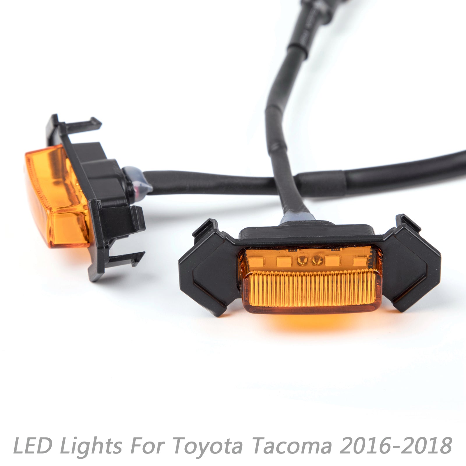 Toyota Tacoma 2016-2020 PT228-35170 Rejilla de capó de parachoques delantero con luces LED, 4 piezas genéricas