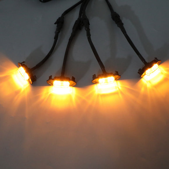 2016–2023 Toyota Tacoma TRD PRO Style Grill Frontstoßstange Ersatz-Grill-Set in Schwarz mit LED-Licht