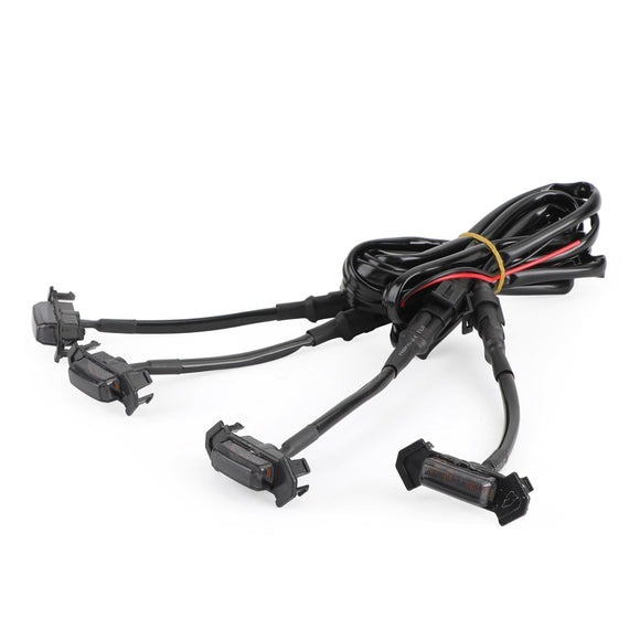 4 Smoke Amber LED Lights