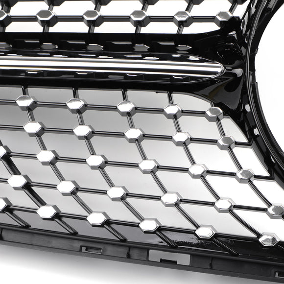 Mercedes Benz Classe C 2015-2018 W205 Grille de pare-chocs avant noire diamantée pour C205 A205 C200 C250 C300 C350